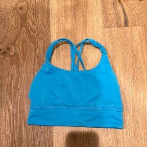 Never worn! Blue Lululemon bra
